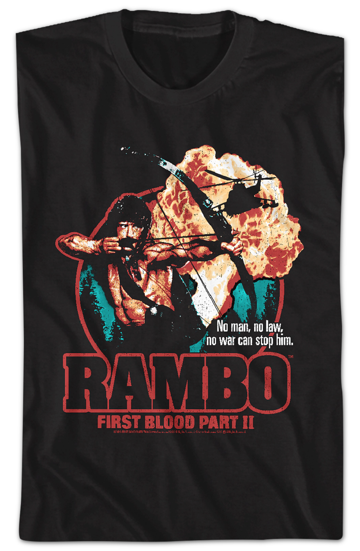 First Blood Part II Collage Poster Rambo T-Shirt Hoodie, Sweatshirt | CiraTrend.com (Image 2)