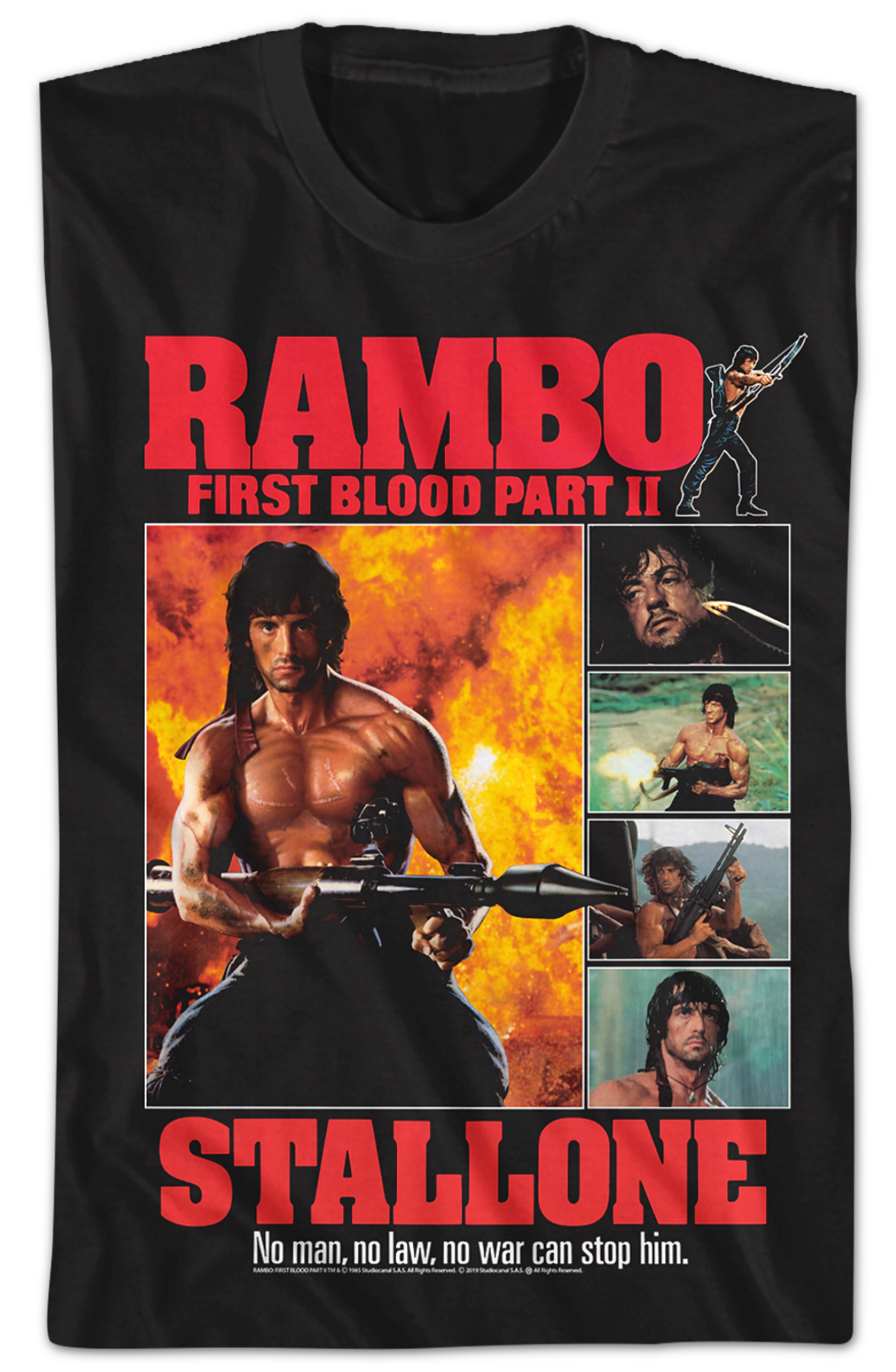 First Blood Part II Collage Rambo T-Shirt Hoodie, Sweatshirt | CiraTrend.com (Image 2)