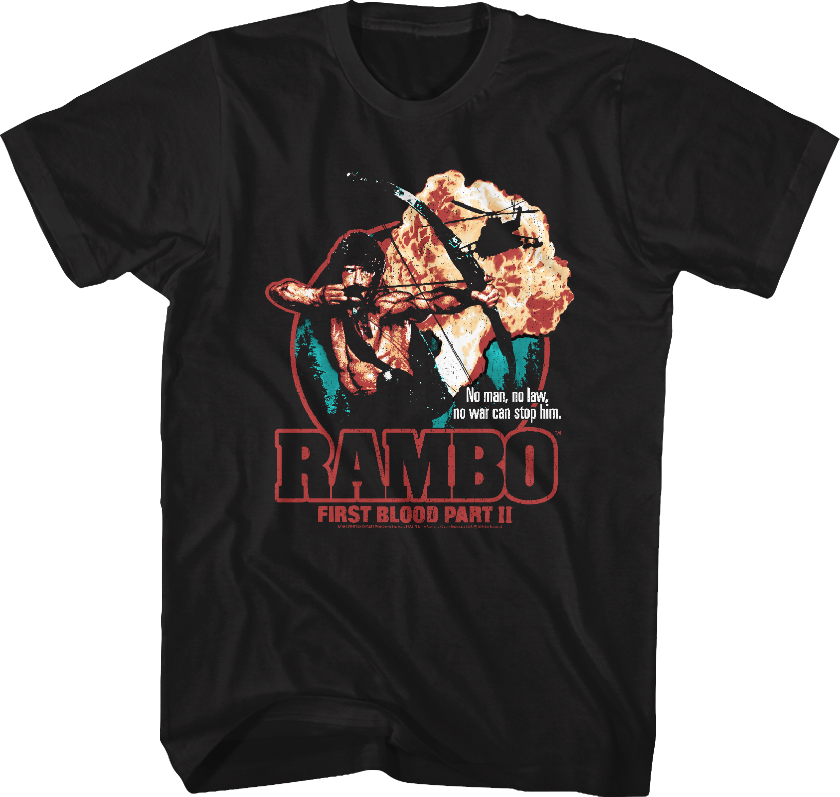 First Blood Part II Collage Poster Rambo T-Shirt Hoodie, Sweatshirt | CiraTrend.com (Image 1)
