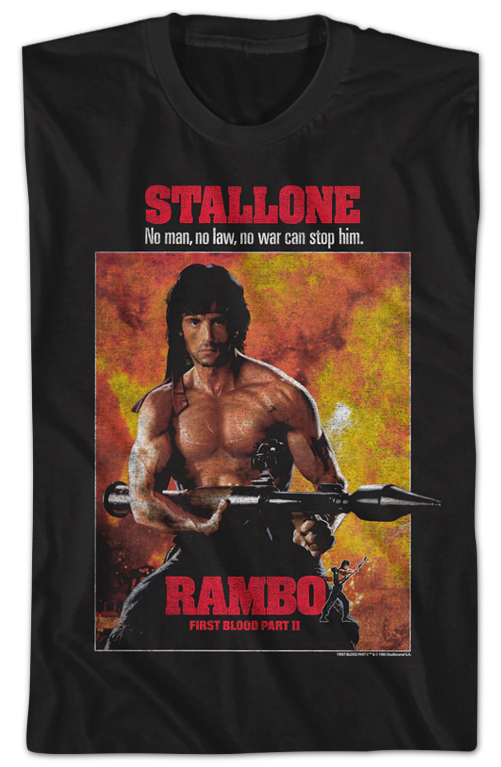 First Blood Part II Poster Rambo T-Shirt Hoodie, Sweatshirt | CiraTrend.com (Image 2)