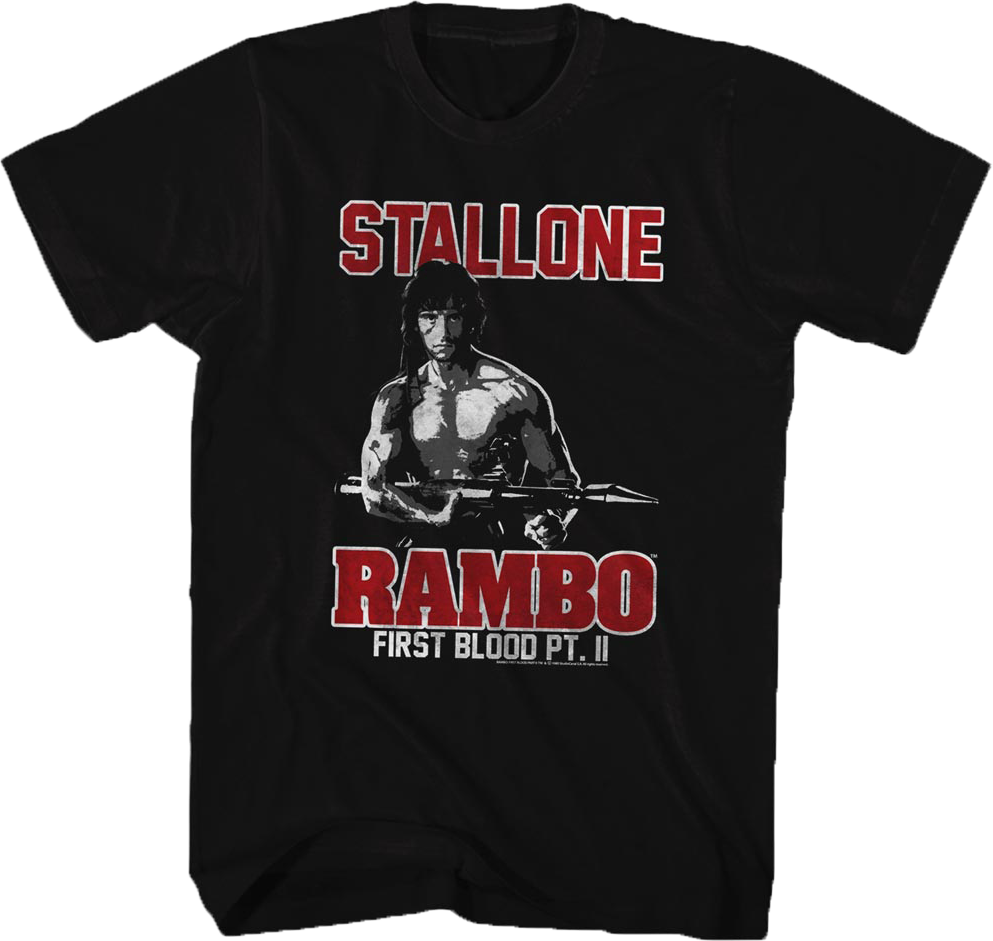 First Blood Part II Rambo T-Shirt Hoodie, Sweatshirt | CiraTrend.com (Image 1)