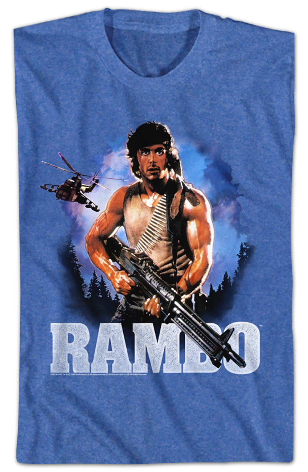 First Blood Retro Poster Rambo T-Shirt Hoodie, Sweatshirt | CiraTrend.com (Image 2)
