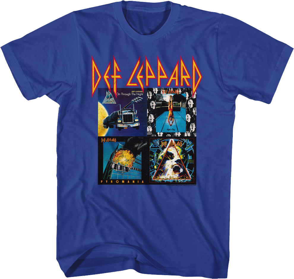 First Four Album Covers Def Leppard T-Shirt Hoodie, Sweatshirt | CiraTrend.com (Image 1)