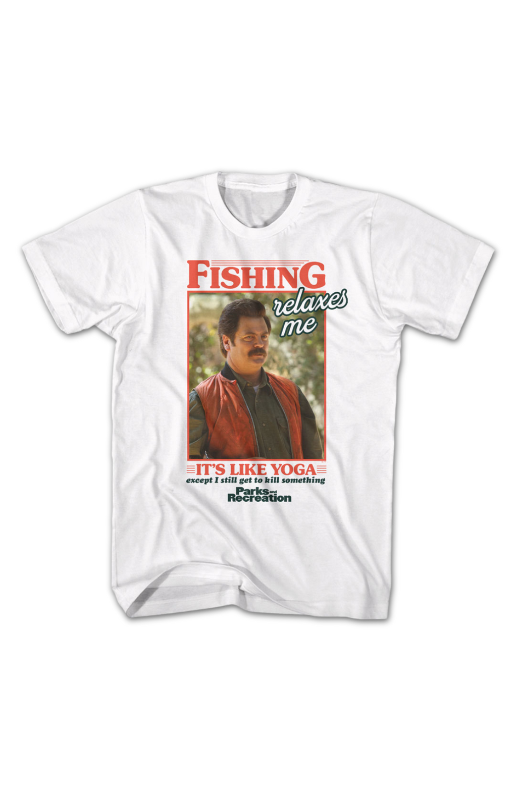 Fishing Relaxes Me Parks And Recreation T-Shirt Hoodie, Sweatshirt | CiraTrend.com (Image 2)