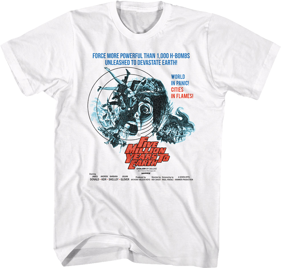 Five Million Years To Earth Hammer Films T-Shirt Hoodie, Sweatshirt | CiraTrend.com (Image 1)