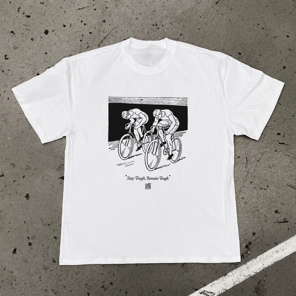 'STAY TOUGH' HEAVY FADED WHITE TEE Hoodie, Sweatshirt | CiraTrend.com (Image 1)