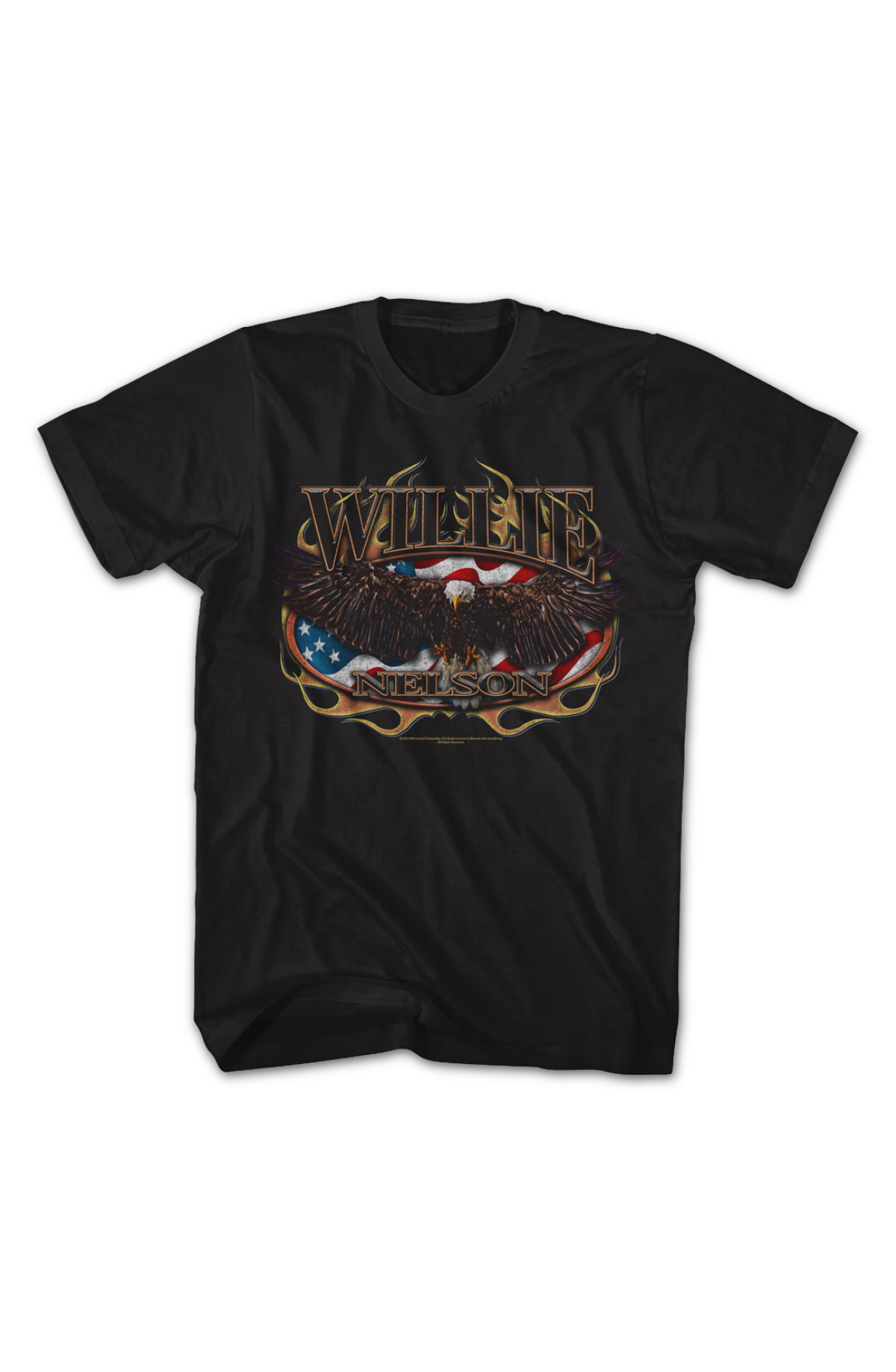 Flag & Eagle Willie Nelson T-Shirt Hoodie, Sweatshirt | CiraTrend.com (Image 2)