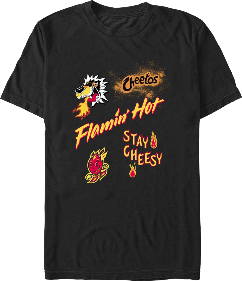 Flamin' Hot Stay Cheesy Cheetos T-Shirt Hoodie, Sweatshirt | CiraTrend.com (Image 1)