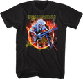 Flaming Circle Iron Maiden T-Shirt Hoodie, Sweatshirt | CiraTrend.com (Image 1)