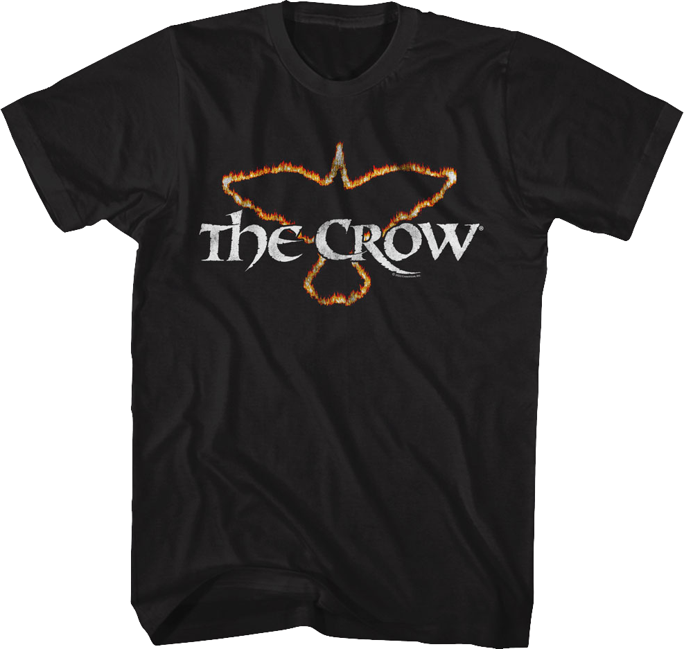 Flaming Logo The Crow T-Shirt Hoodie, Sweatshirt | CiraTrend.com (Image 1)