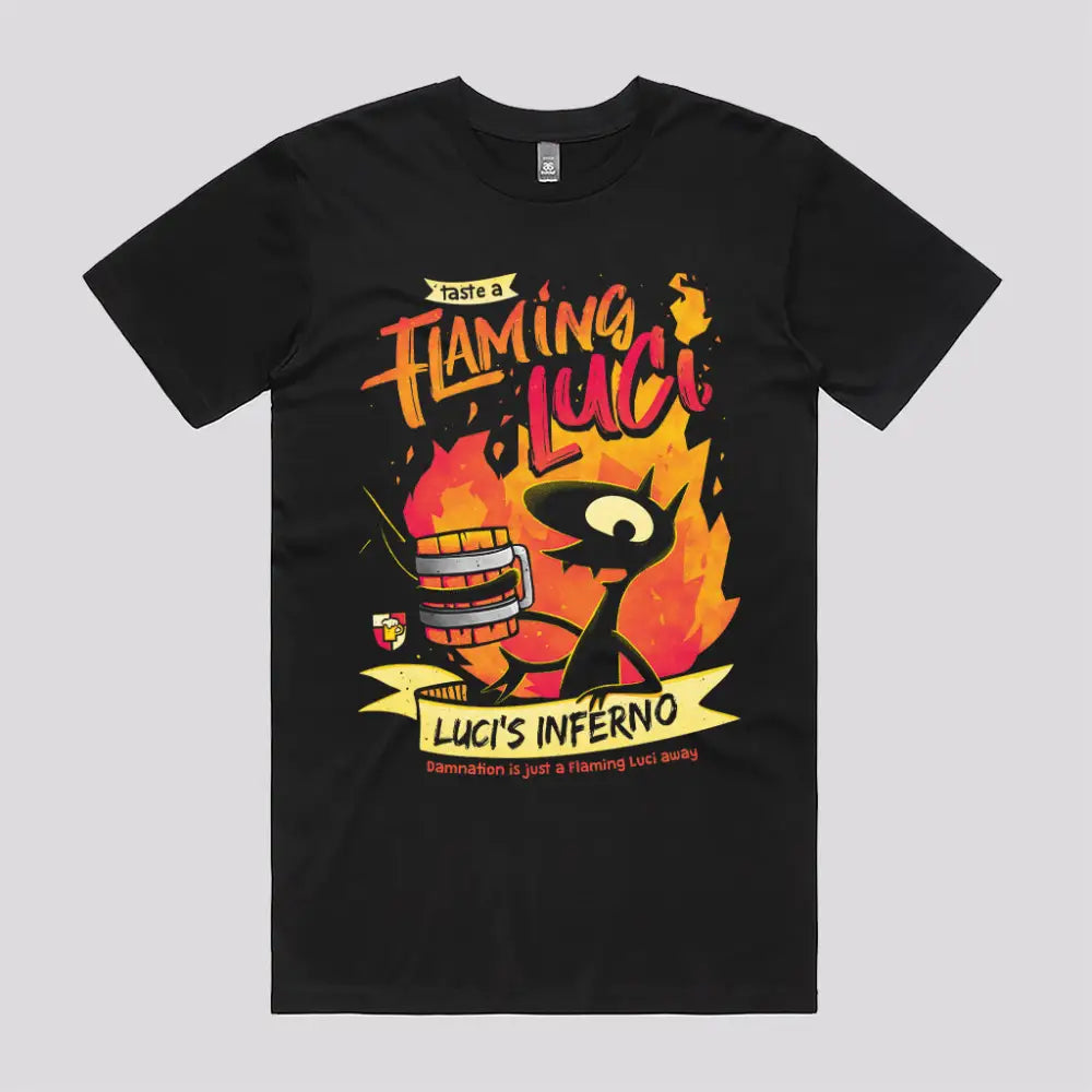 Flaming Luci T-Shirt Hoodie, Sweatshirt | CiraTrend.com (Image 2)