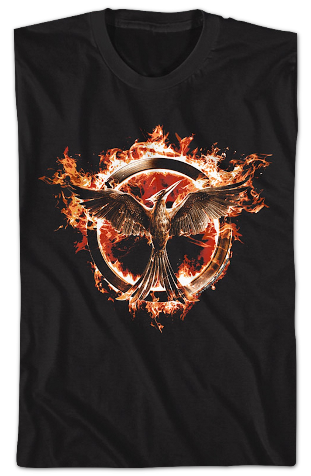 Flaming Mockingjay Hunger Games T-Shirt Hoodie, Sweatshirt | CiraTrend.com (Image 2)