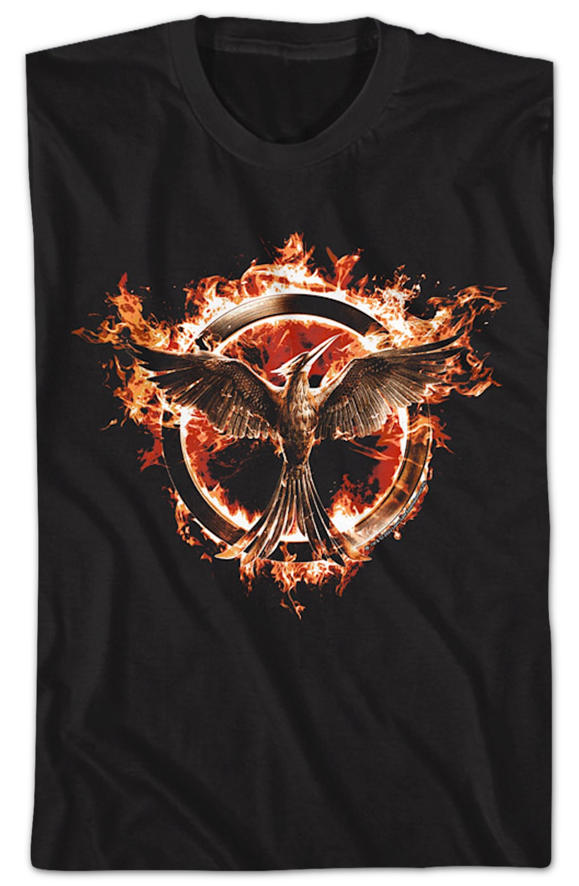 Flaming Mockingjay Hunger Games T-Shirt Hoodie, Sweatshirt | CiraTrend.com (Image 2)