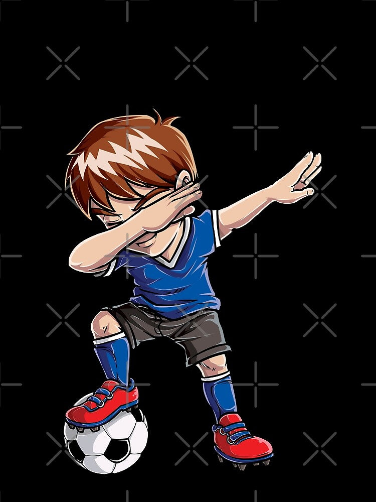 Dabbing Soccer T shirt for Boys Dab Dance Funny Football Tee by LiqueGifts