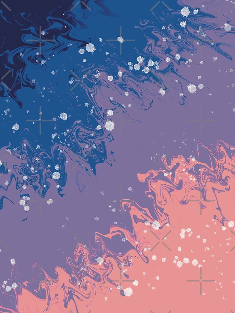 Retro Galaxy Swirl Pattern by JadedLilacsArt