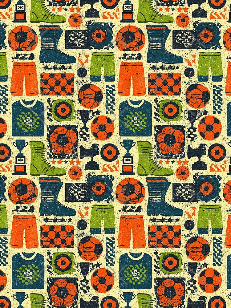 Orange Cleats and Footballs Sketch by Piotrek0001