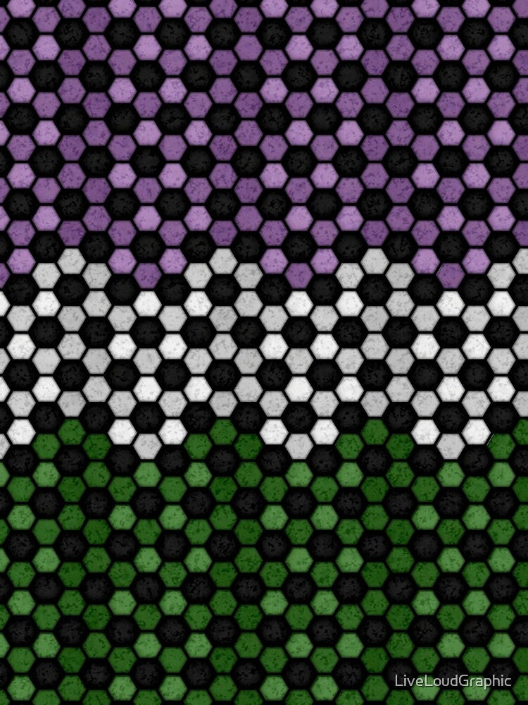 Seamless Football Pattern in Genderqueer Pride Flag Colors by LiveLoudGraphic