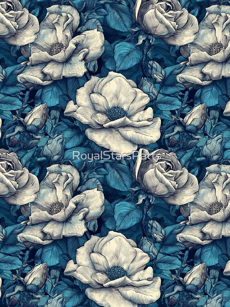 Blooming Gardenias Flower  - Flower Garden Pattern  - Unique Gifts For Women by RoyalStarsPatts