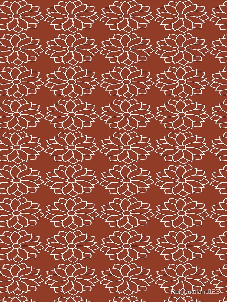White Flower With Brown Background by Rainbowland123