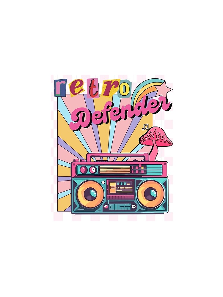 Retro Defender Retro Pink Sweet Pastel 60s Aesthetics by CyberArtistOne