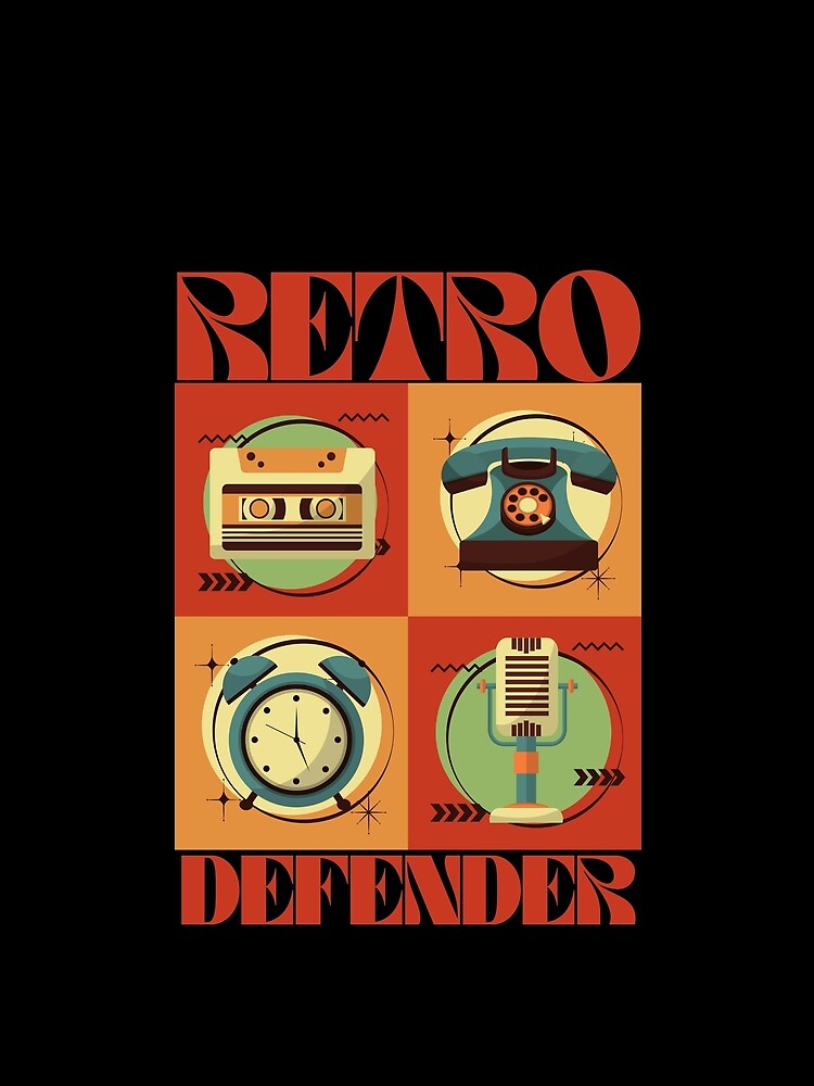 Retro Defender Retro 70s 60s Aesthetics by CyberArtistOne