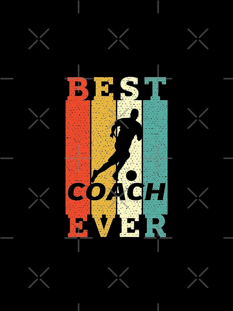 The Best Men Women Best Soccer Coach Ever Funny Retro Vintage Gift Awesome Since by PoppyCoodesa