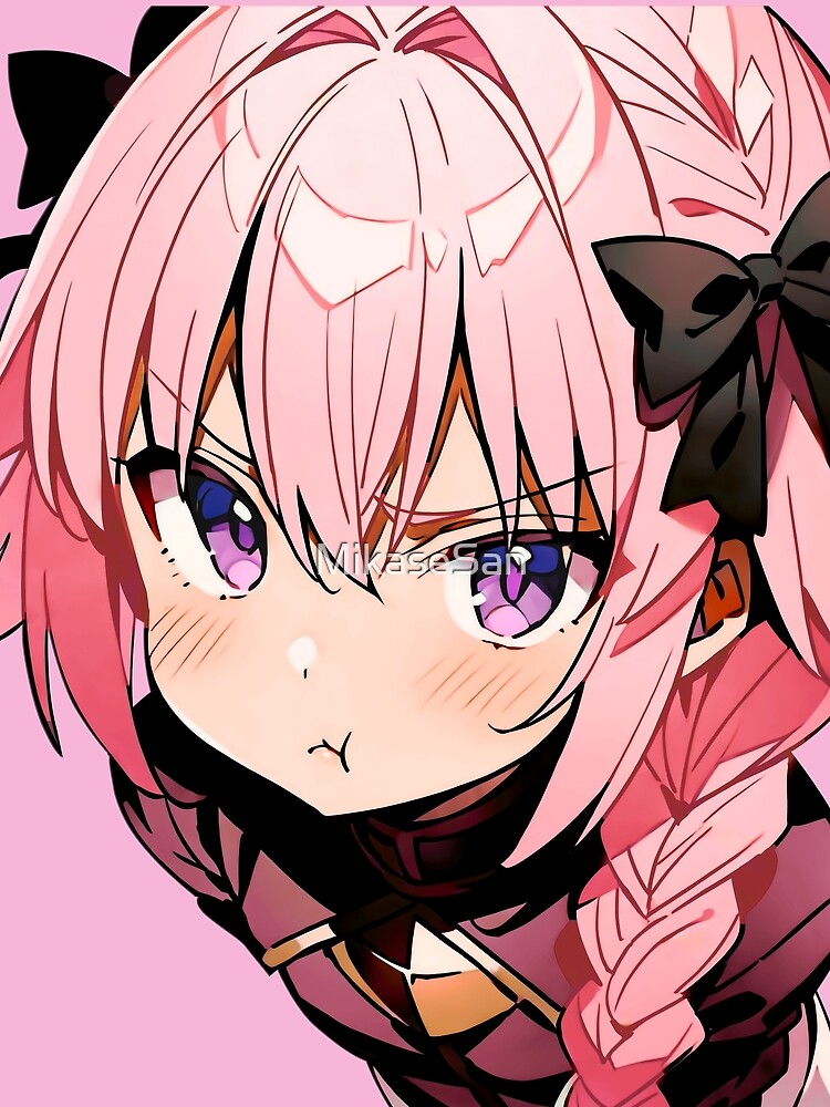 POV Astolfo is Mad at You – Kawaii Pouting Anime Boy Meme Art by MikaseSan