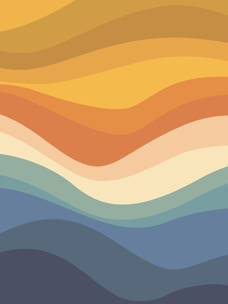 retro sunset pattern by printguys