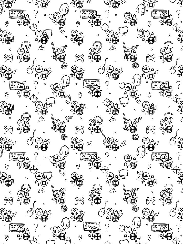 B&A gaming icons pattern by Nemesiscrowd