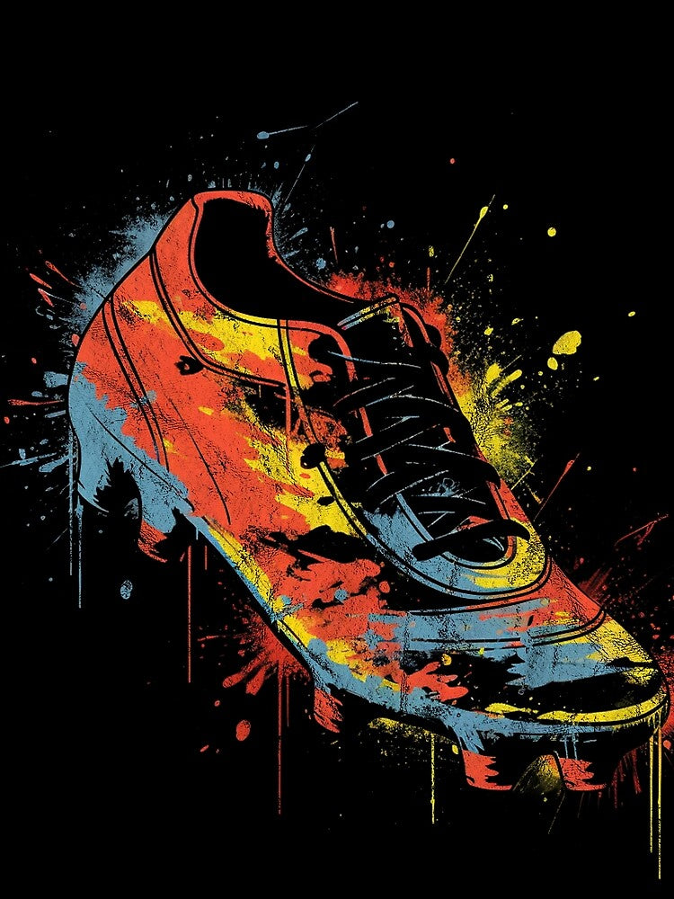 A Soccer Cleat - Distressed Vintage Street Art Sport Lover by GVRDesign
