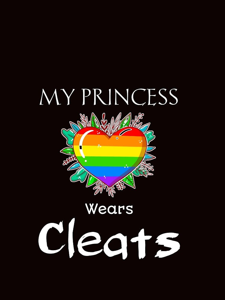 My Princess Wears Cleats T-shirt, Softball Mom Shirt, Dad Baseball Player,soccer t-shirts,Slim Fit T-Shirt by Essakhi12