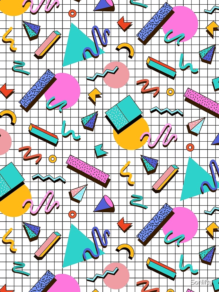 Funky 80s eighties Memphis Pattern Design by SoNifty