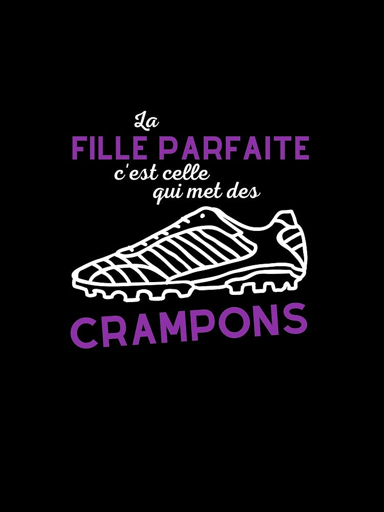 The perfect girl with soccer cleats humorous gift by TeeJfm
