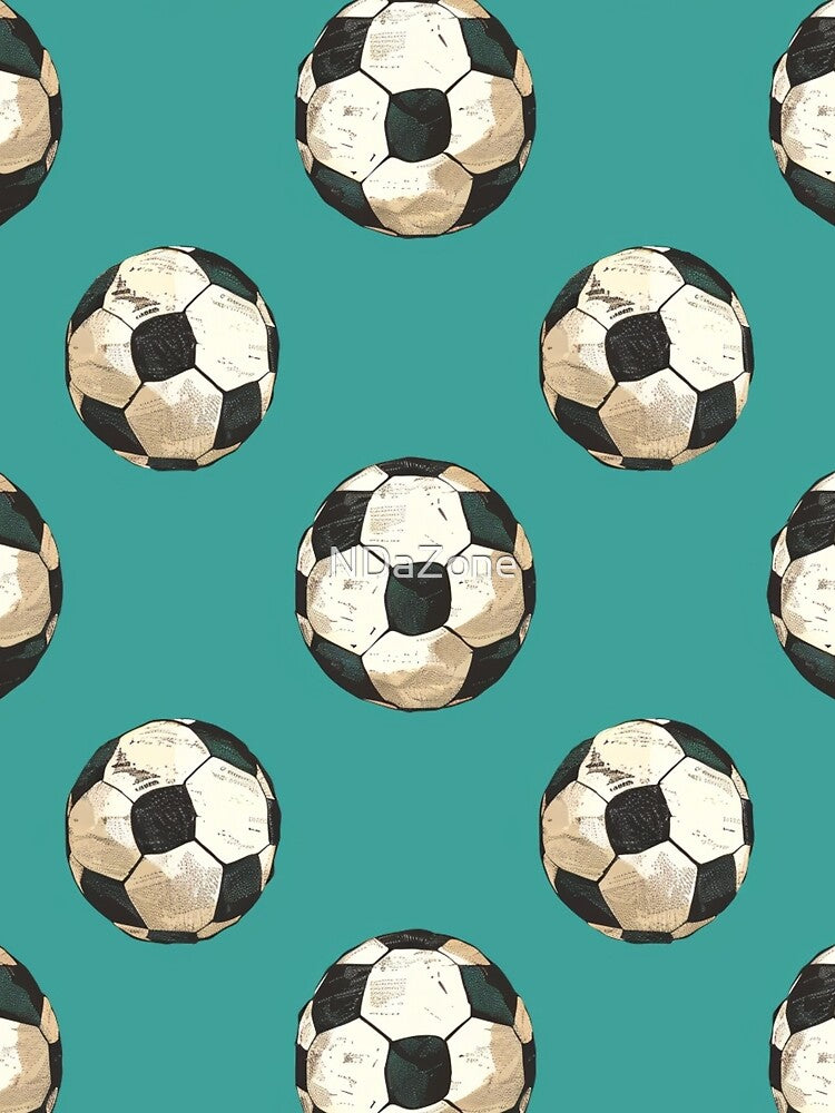 Vintage Soccer Ball Pattern by NDaZone