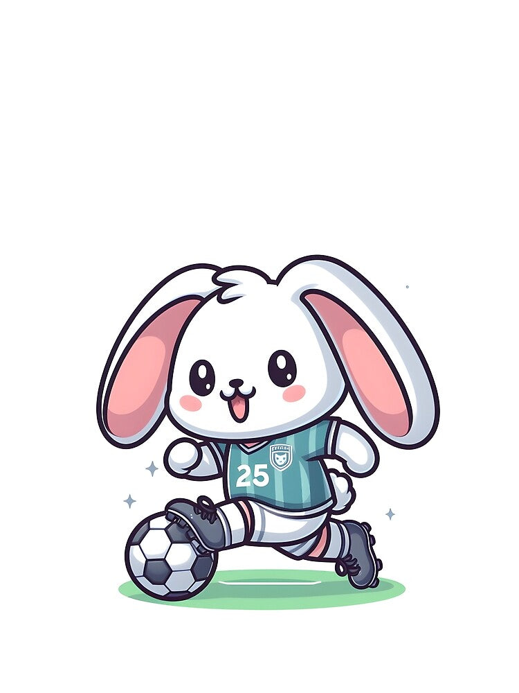 Kawaii Bunny: Soccer Jersey And Cleats by CanvasCutie