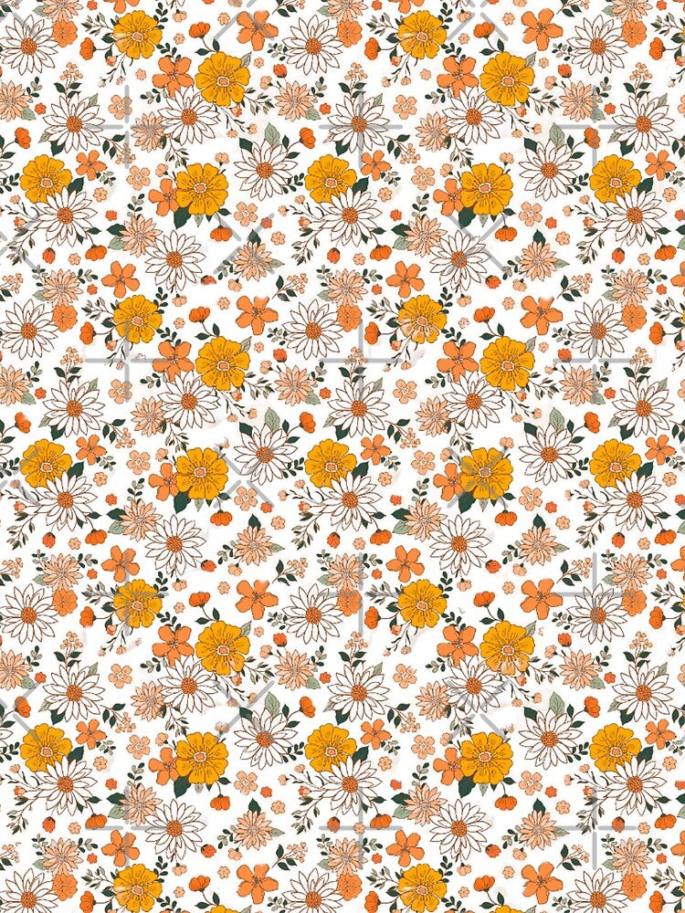 Retro Abstract Floral Pattern by CreativeCanvas8
