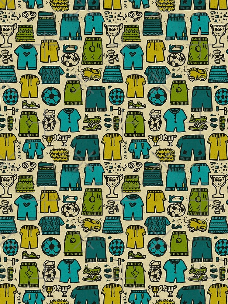 Green Pitch Football Elements Design by Piotrek0001