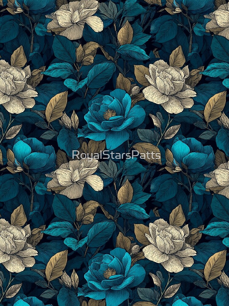 Edgy Gardenias Floral  - Birth Flower Pattern  - Gifts For Grandma by RoyalStarsPatts