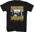 Flesh & Blood 1991 World Tour Poison T-Shirt Hoodie, Sweatshirt | CiraTrend.com (Image 1)