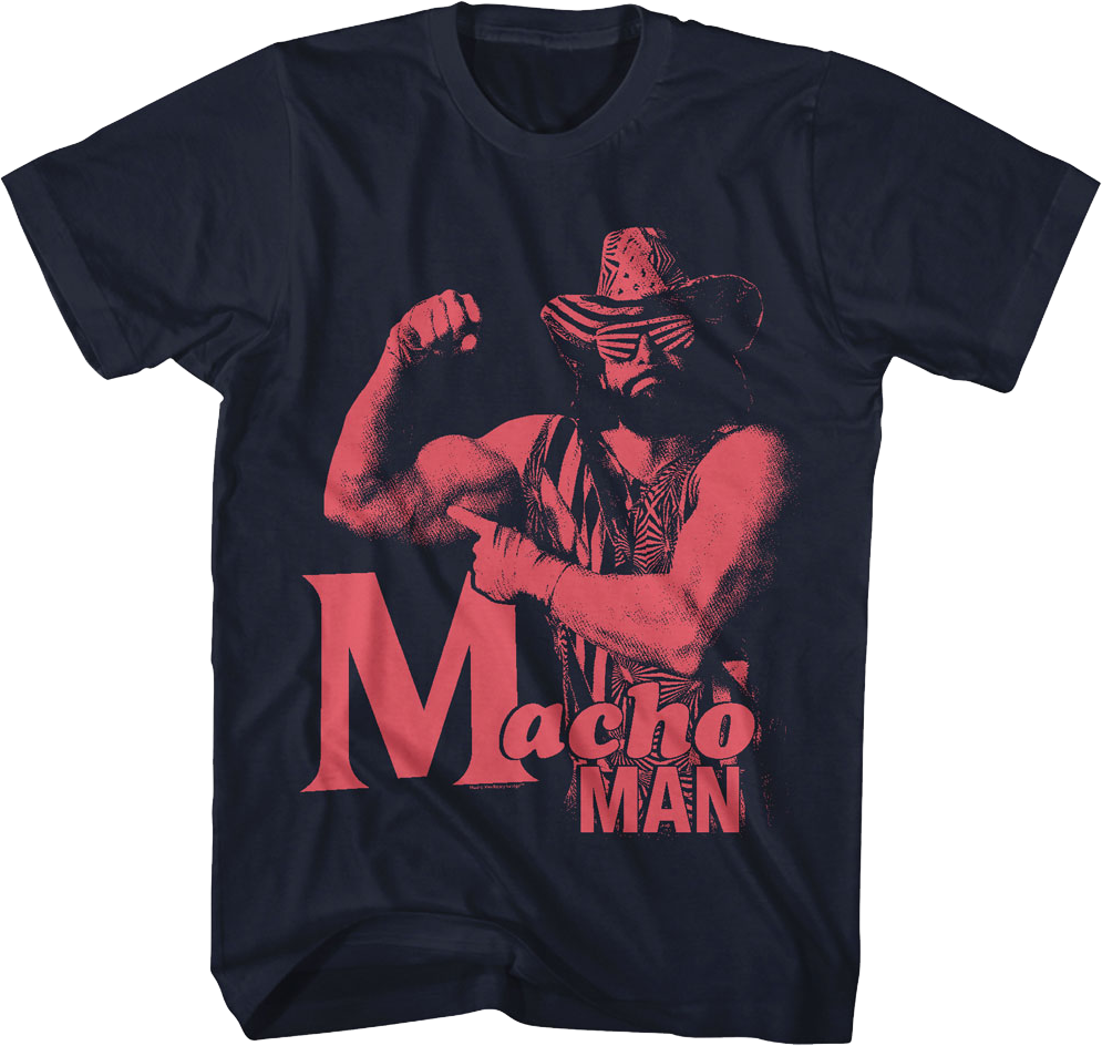 Flex & Point Macho Man Randy Savage T-Shirt Hoodie, Sweatshirt | CiraTrend.com (Image 1)