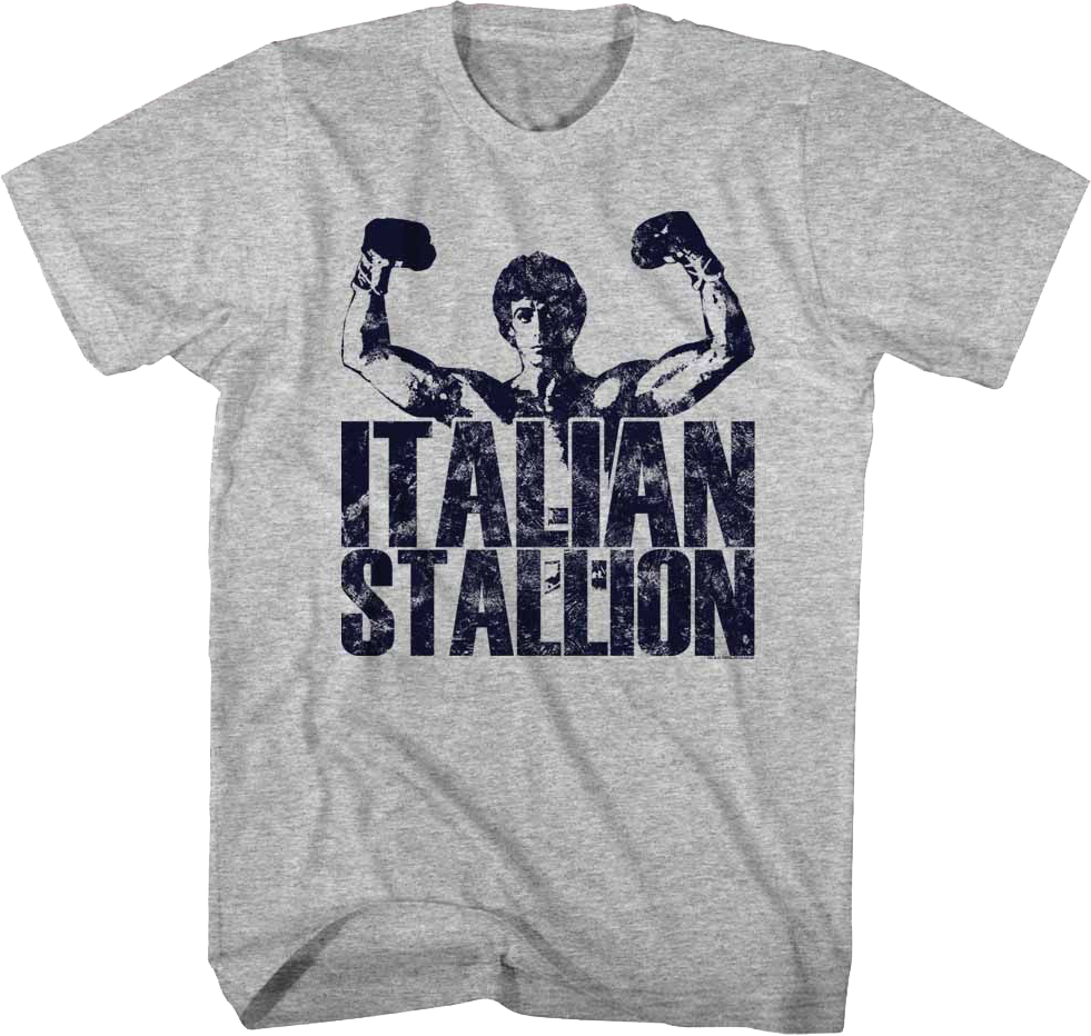 Flexing Italian Stallion Rocky T-Shirt Hoodie, Sweatshirt | CiraTrend.com (Image 1)