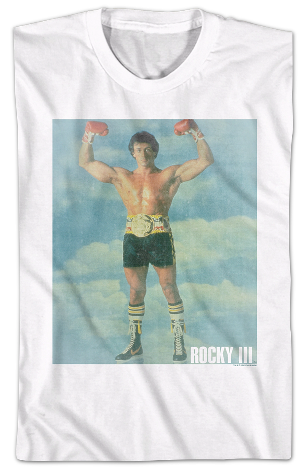 Flexing Rocky III T-Shirt Hoodie, Sweatshirt | CiraTrend.com (Image 2)
