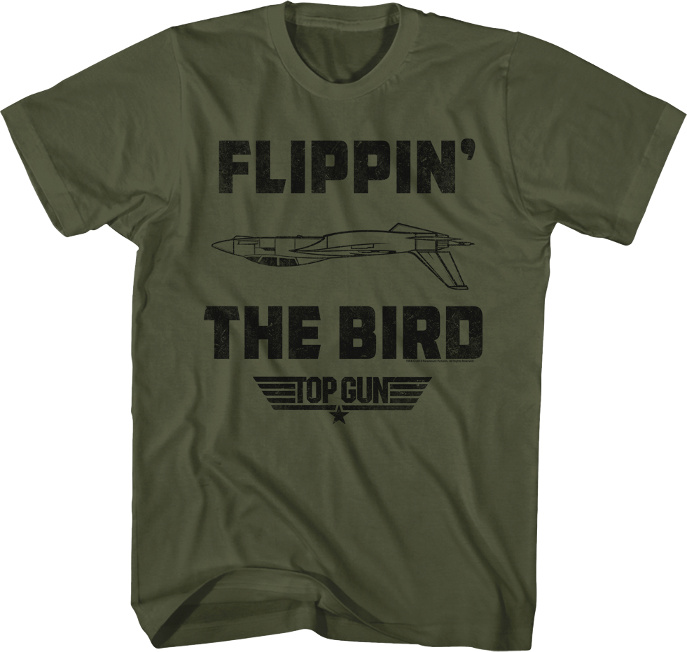 Flippin' The Bird Top Gun T-Shirt Hoodie, Sweatshirt | CiraTrend.com (Image 1)