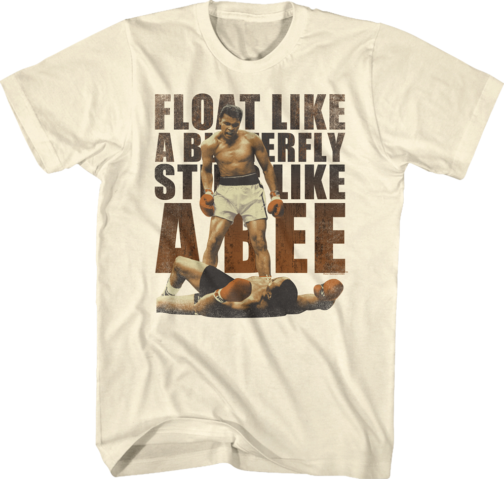 Float Like A Butterfly Sting Like A Bee Muhammad Ali T-Shirt Hoodie, Sweatshirt | CiraTrend.com (Image 1)