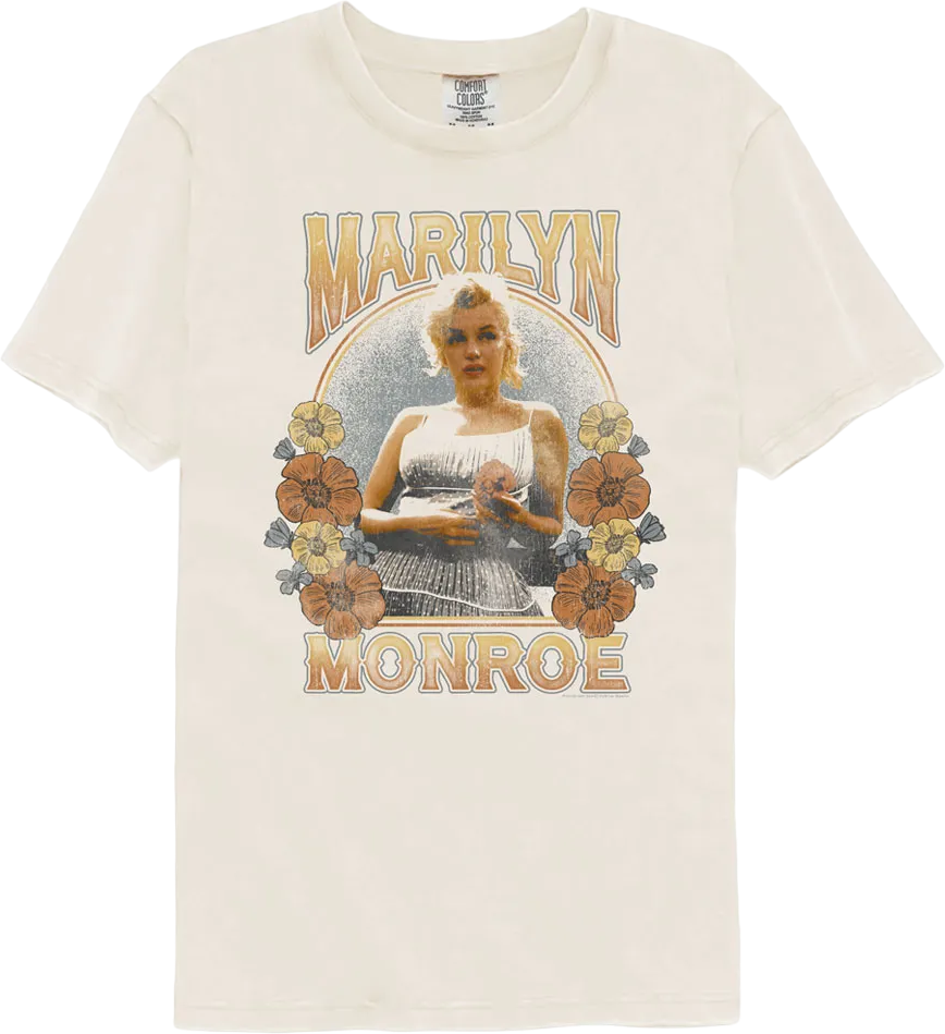 Floral Arch Marilyn Monroe Comfort Colors Brand T-Shirt Hoodie, Sweatshirt | CiraTrend.com (Image 1)