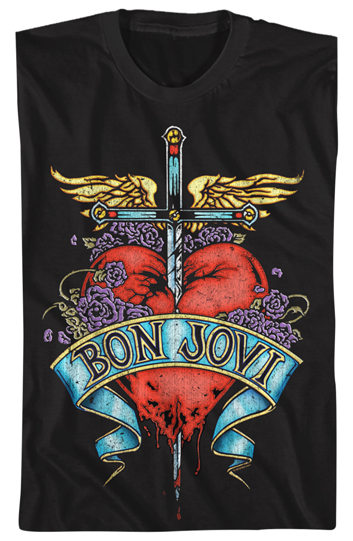 Floral Logo Bon Jovi T-Shirt Hoodie, Sweatshirt | CiraTrend.com (Image 2)