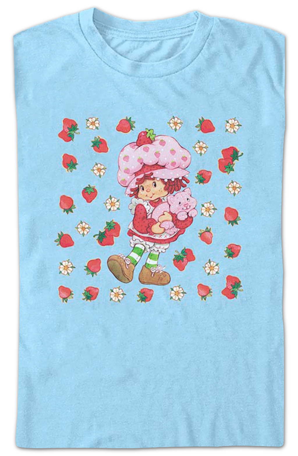 Flower Field Strawberry Shortcake T-Shirt Hoodie, Sweatshirt | CiraTrend.com (Image 2)