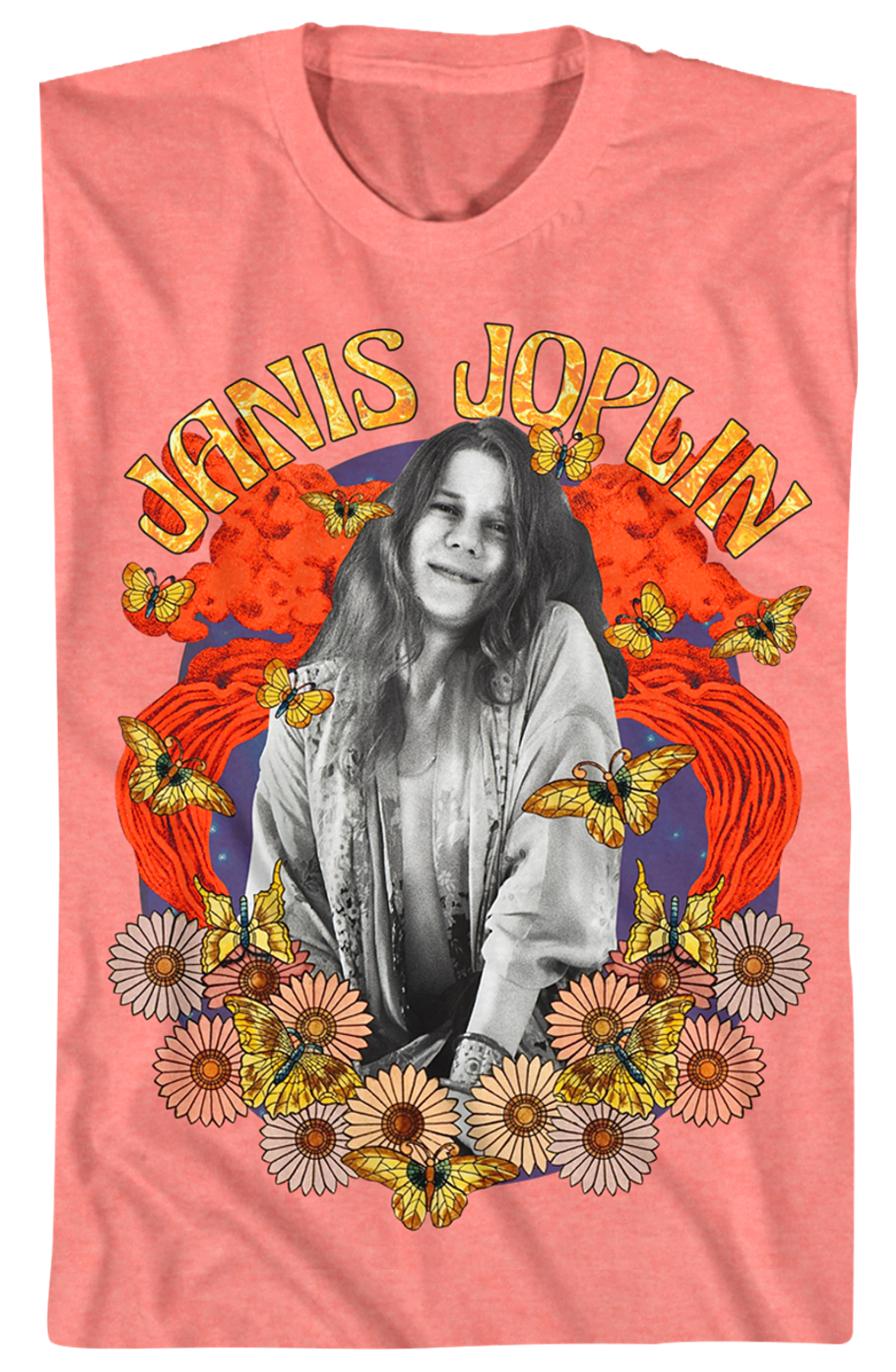 Flower Power Janis Joplin T-Shirt Hoodie, Sweatshirt | CiraTrend.com (Image 2)