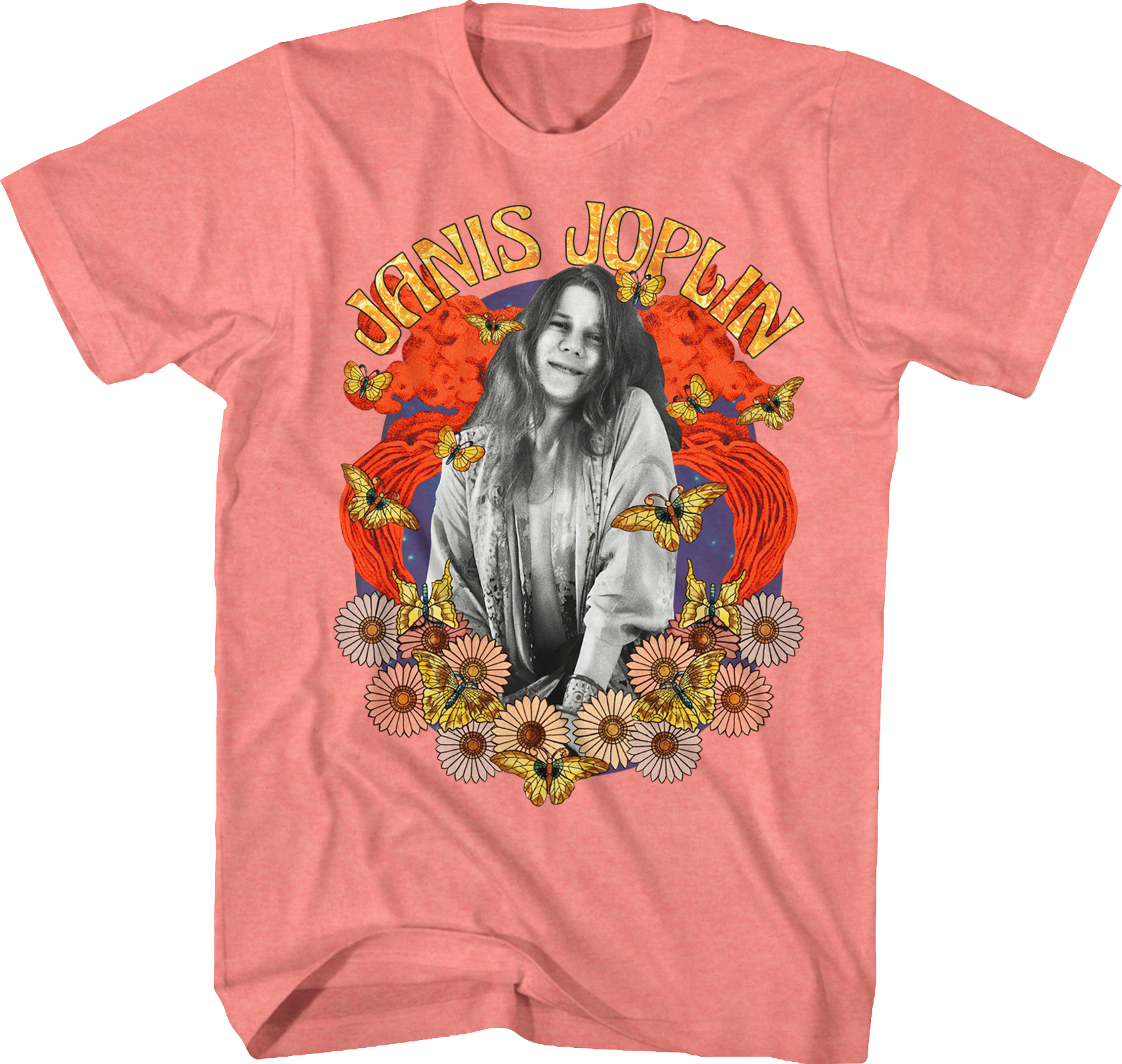 Flower Power Janis Joplin T-Shirt Hoodie, Sweatshirt | CiraTrend.com (Image 1)