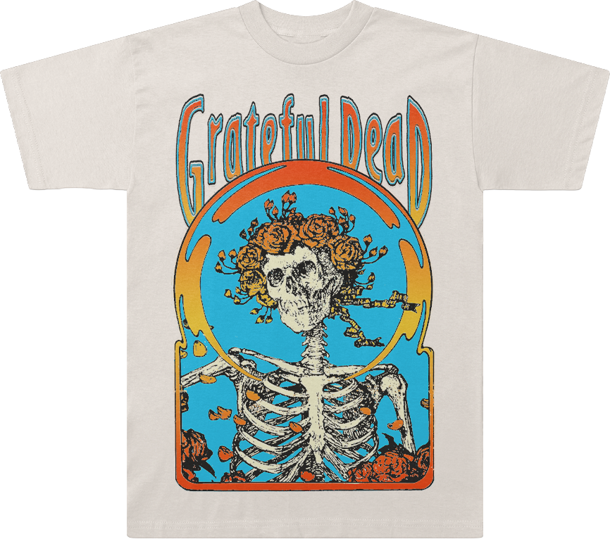 Flower Skeleton Grateful Dead T-Shirt Hoodie, Sweatshirt | CiraTrend.com (Image 1)